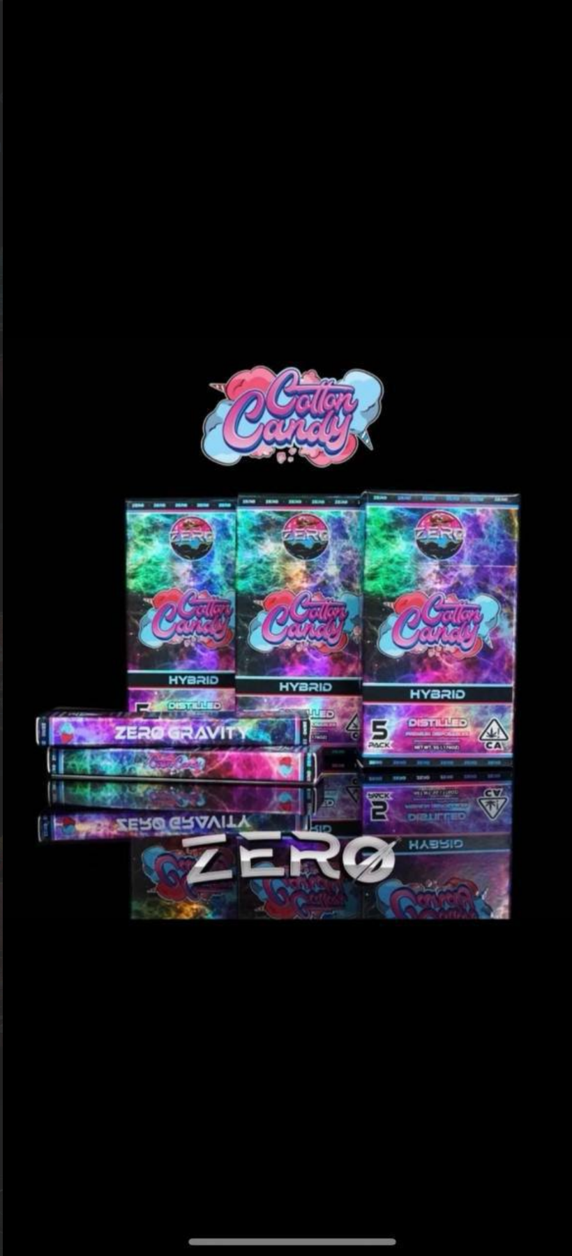 Zero Gravity Cotton Candy Disposable 5 Pack (HYBRID)