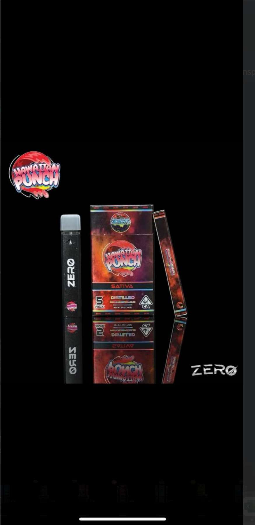 Zero Gravity Hawaiian Punch Disposable 5 Pack (SATIVA)