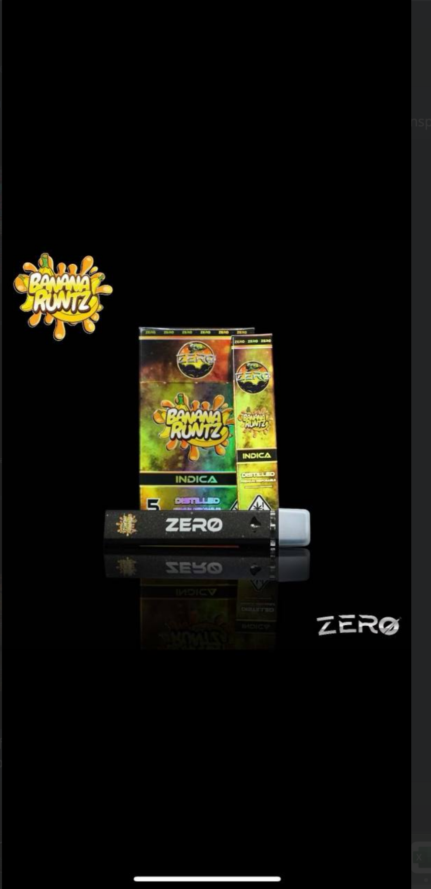 Zero Gravity Banana Runtz Disposable 5 Pack (INDICA)