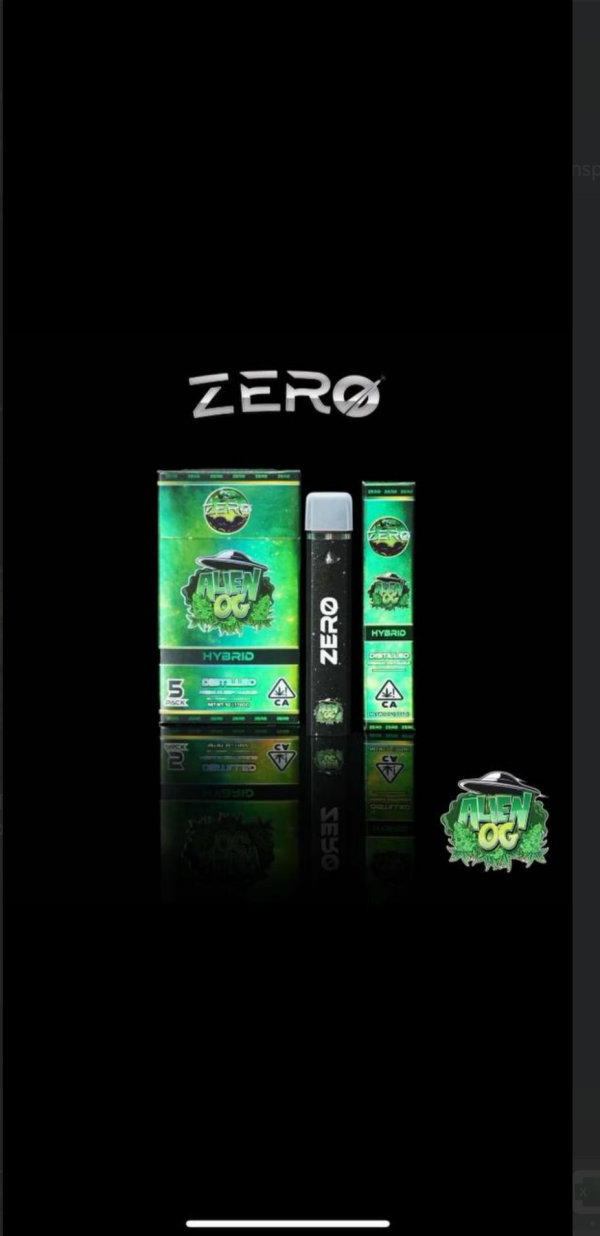 Zero Gravity Alien OG Disposable 5 Pack ( HYBRID)