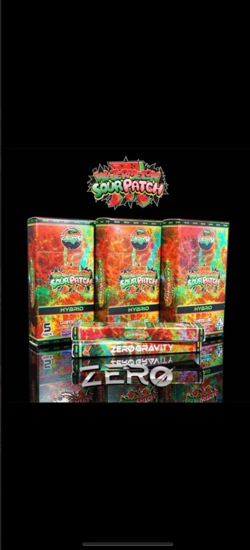 Zero Gravity Watermelon Sour Patch Disposable 5 Pack (HYBRID)